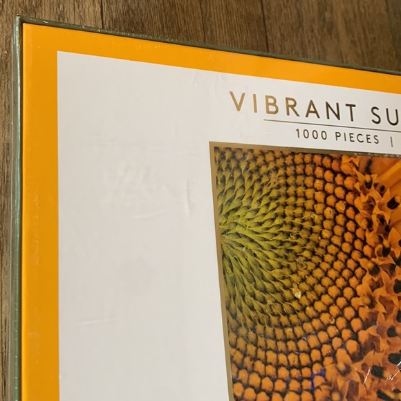 Vibrant Sunflower Pink Sky Puzzle 19”x26” 1000 pieces New Sealed - Picture 10 of 16